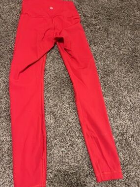 lululemon athletica Red High-Rise Leggings